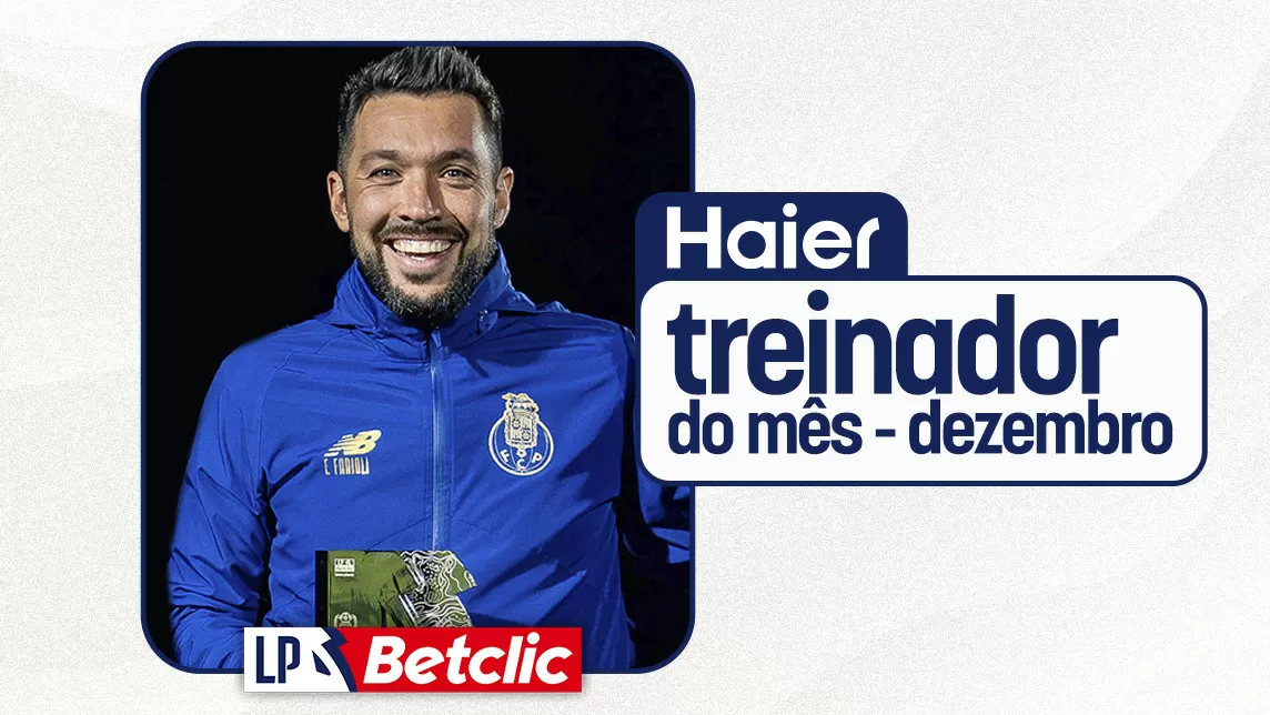Francesco Farioli distinguido com o Prémio Haier de Treinador do Mês de dezembro
