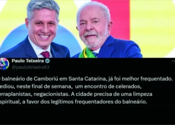 Ministro Paulo Teixeira chama evento em BC de “encontro de negacionistas” e prefeito responde; veja
