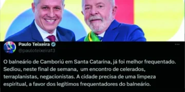 Ministro Paulo Teixeira chama evento em BC de “encontro de negacionistas” e prefeito responde; veja