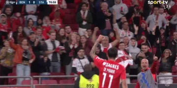 O golaço de Di María no Benfica-Santa Clara que vai correr mundo