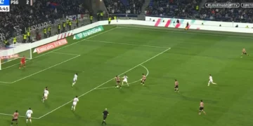 Incrível. O gesto de Gonçalo Ramos no golo do PSG que está a correr mundo