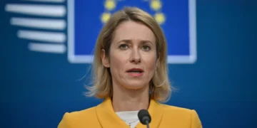 Apoio à Ucrânia na agenda da visita a Londres de Kaja Kallas