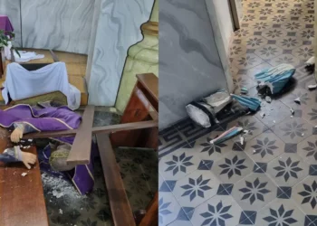 Igreja em Ascurra tem imagens sacras destruídas por homem sob efeito de drogas