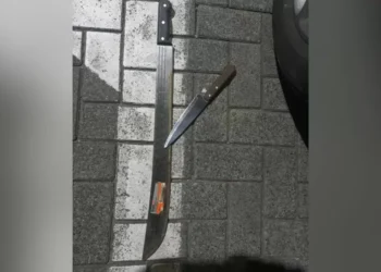 Embriagado e armado com facão, homem causa preocupação e é abordado pela PM em Blumenau