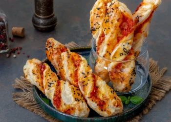 Tubos de queijo e bacon para um almoço divertido com os miúdos