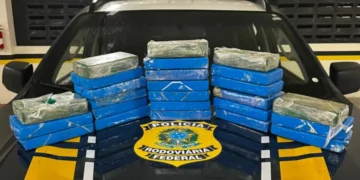 Tentou fugir, mas levou a pior! Após tentar escapar da PRF, motorista é preso com 25 kg de cocaína em SC