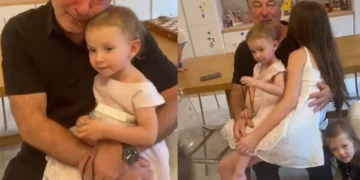 Alec Baldwin muito emocionado com ‘mimos’ dos filhos no Dia do Pai