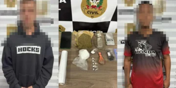 Dois homens são presos por tráfico de drogas durante operação policial em Apiúna