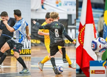 Abertura do 13º Campeonato Indaialense de Futsal movimenta o Ginásio Sérgio Luiz Petters