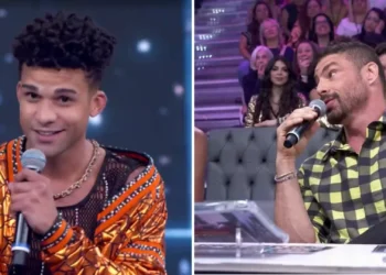 O ‘climão’ entre Lucas Leto e Cauã Reymond no ‘Domingão do Huck’