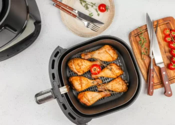 Três almoços rápidos na ‘air fryer’ (tudo em menos de 15 minutos)