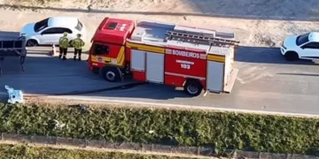 Idoso morre atropelado por carreta em marginal da BR-470, em Navegantes