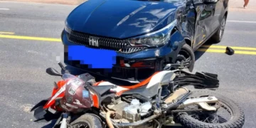 Motociclista fica ferido após colisão com carro na BR-470, em Ascurra